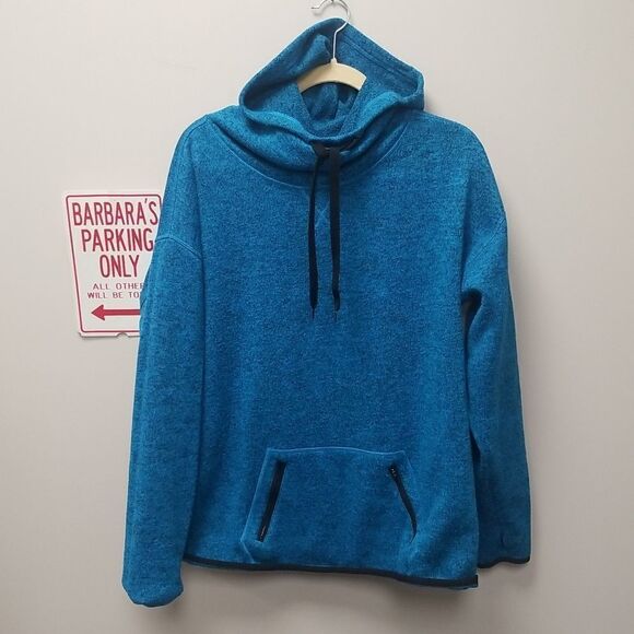 CHAMPION MENS BLUE/BLACK HOODIE SWEATSHIRT SZ XLARGE - Picture 1 of 7